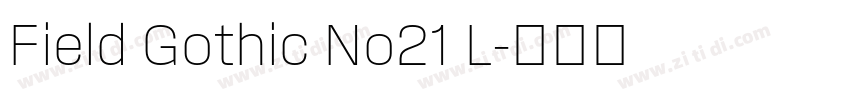 Field Gothic No21 L字体转换